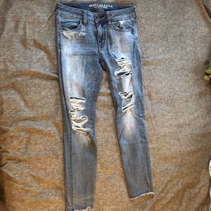 Light wash jeans